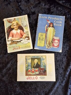 Vintage 1920s-1930s Advertising Cookbooks & Jell-O Pamphlets - Lot of 3
